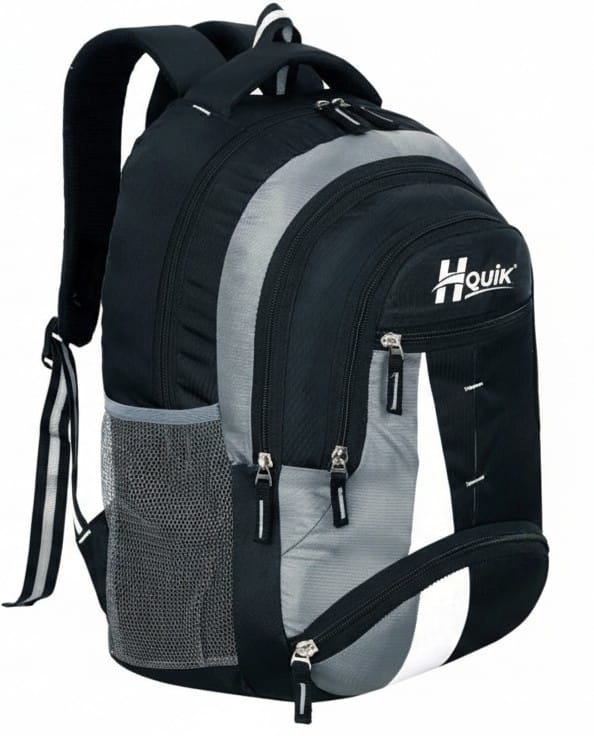 H QUIK 35L Polyester Waterproof Backpack for Men Women | School, Office & Travel Bag view 2