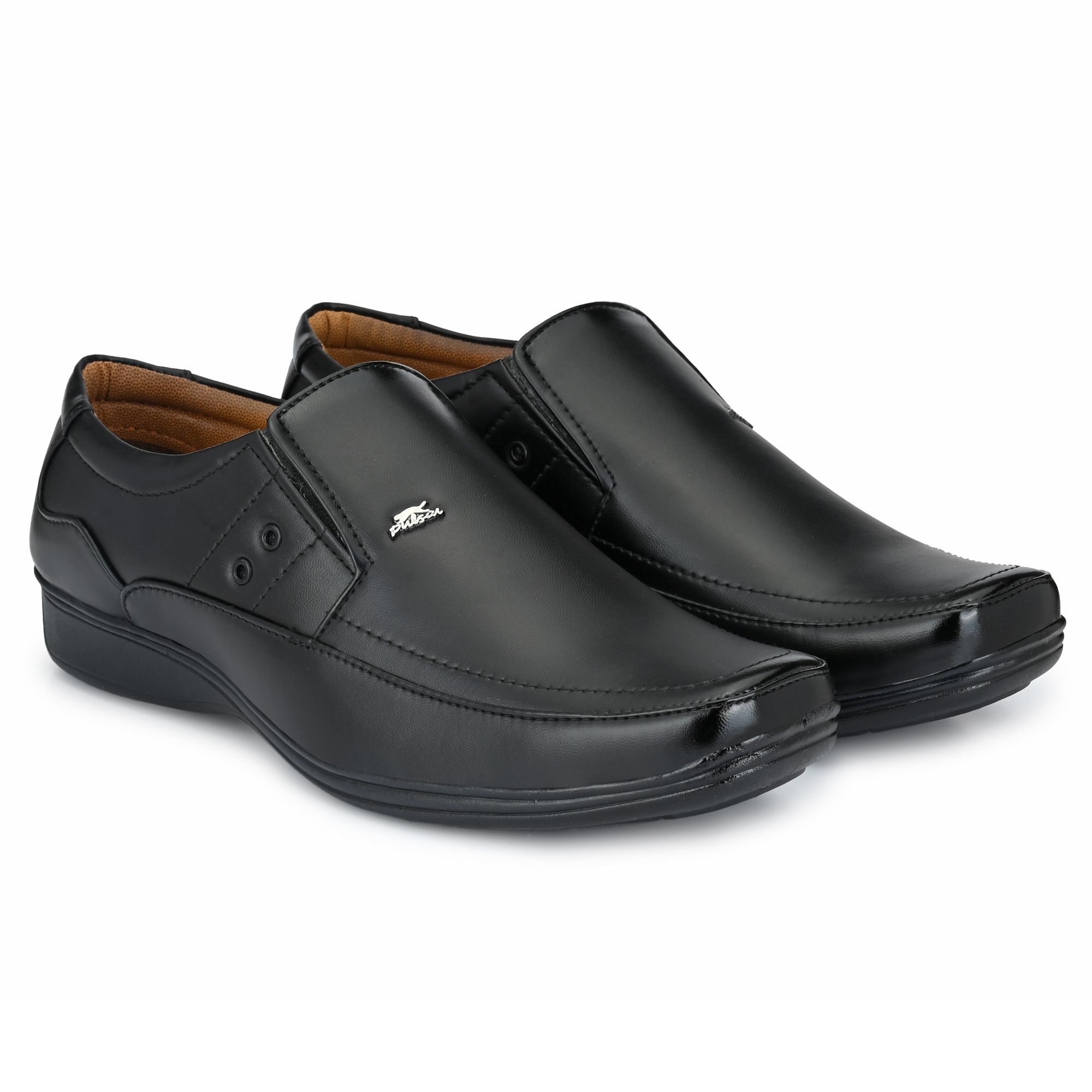 Stylelure Synthetic Leather Black Formal Office Shoes Slip On For Men/ Best for Office Shoes view 2