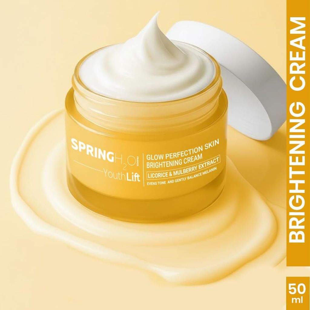 Spring H2O Age Sculpt Anti-Aging Cream + Glow Perfection Brightening Cream Combo | Anti-Wrinkle, Firming & Even Tone Skincare Duo | Hydration, Radiance & Dark Spot Reduction � 2 x 50ml view 2