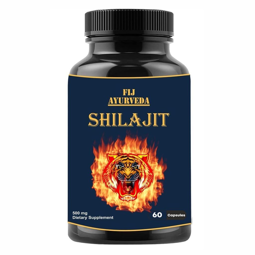 FIJ AYURVEDA Pure Shilajit/Shilajeet Resin 20Gm with Shilajit Capsule � 60 Capsules (Combo Pack) view 2