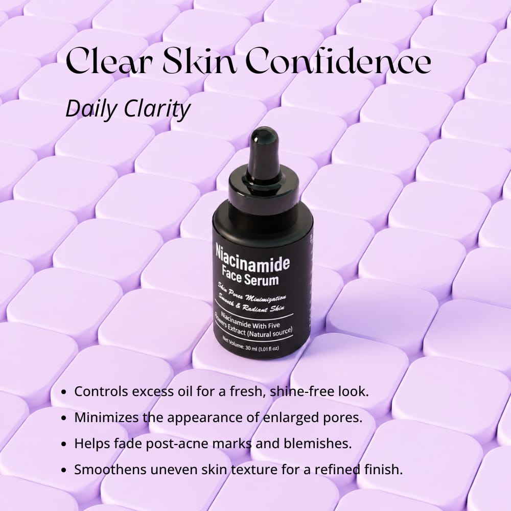 23U FOREVER Niacinamide Face Serum | Oil Control & Pore Minimizing | Smooth & Refined Skin Texture | With Turmeric, Ginseng & Five Flower Extract | Lightweight, Non-Greasy & Fast Absorbing | For Sensitive & All Skin Types | 30 ml view 2