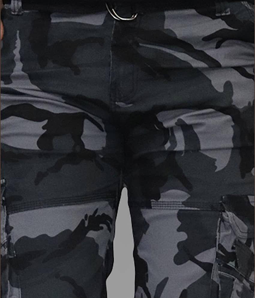 Urban Legends - Purple Cotton Regular-Fit Men's Cargos ( Pack of 1 ) view 2