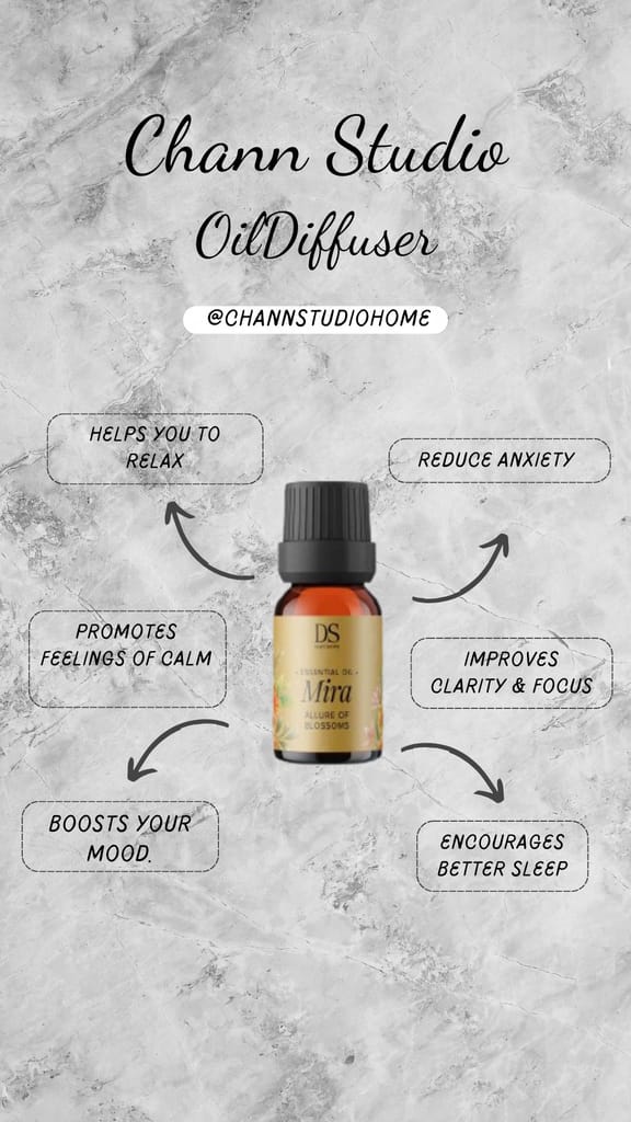 Chann Studio Exotic Aromas Mira Essential Oil: Lavender, Lemongrass, Jasmine, Mogra , Rose | 100% Pure & Natural Essential Oil | Best for Aromatherapy| Aromatherapy Fragrance Oil for Home & Mind | 15ml Bottles view 2