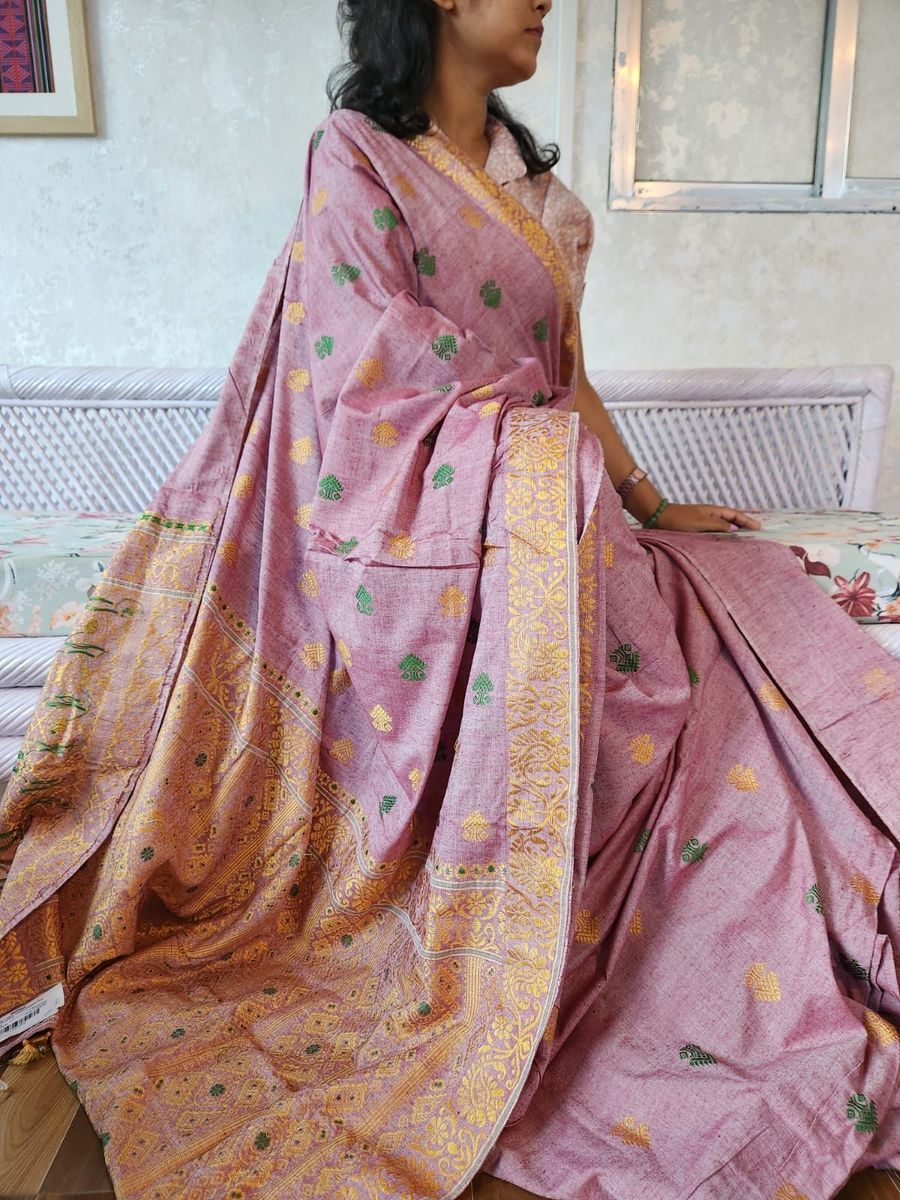 Eri Silk/Ahimsa Silk Saree view 2