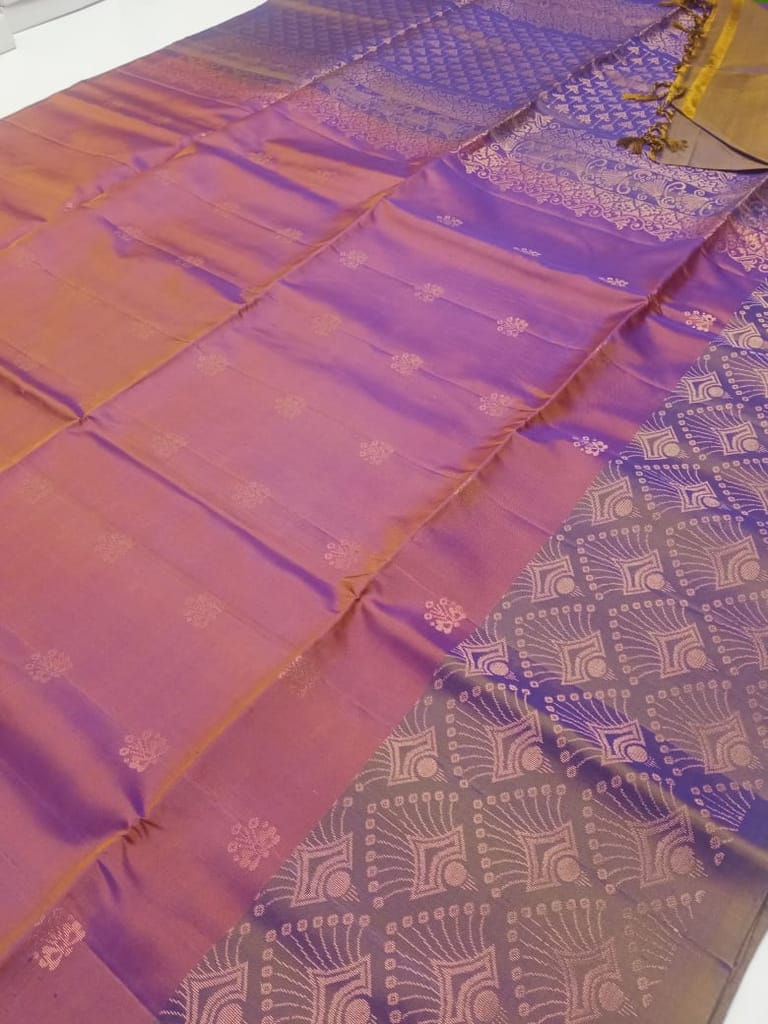 Kanchipuram pure soft silk saree view 2