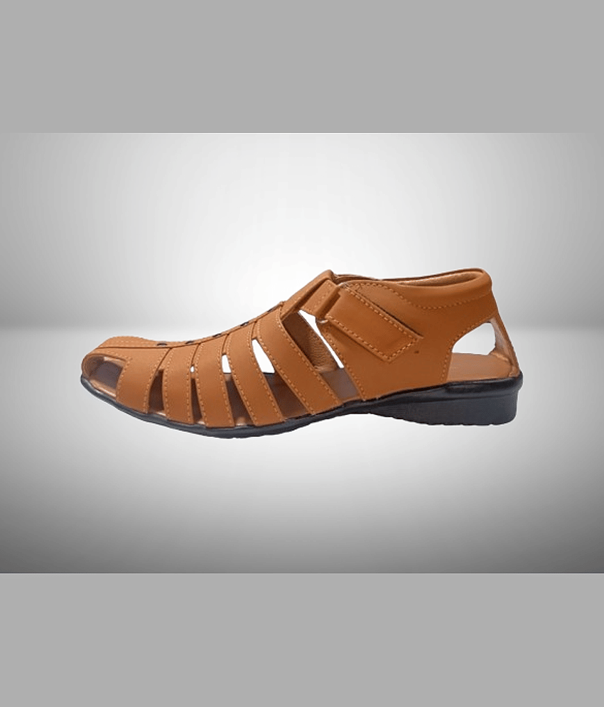 RAGE GAZE - Tan Men's Sandals view 2