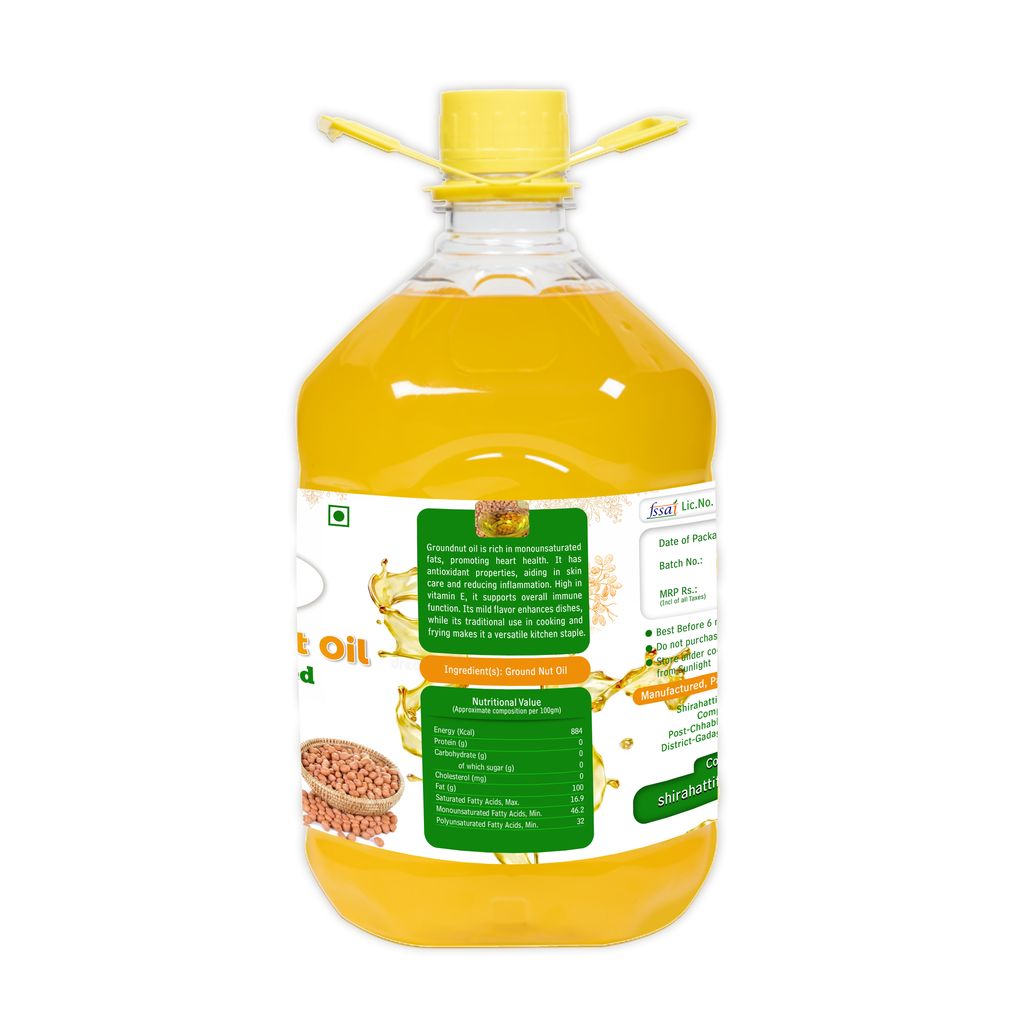 SFPC Ground Nut Oil 5- Ltrs view 2