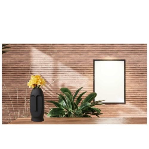 Crazy Sutra Matte Black Ceramic Face Planter | Face Flower Pot Head Planter - Perfect for Indoor decore -Living Room, Bedroom Dining Table, Home Decoration (6 Inch Height) view 2