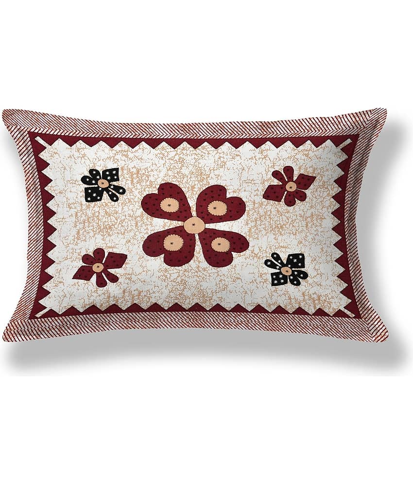 COZYKO Cotton 1 Single Bedsheet with 1 Pillow Cover ( Brown ) view 2
