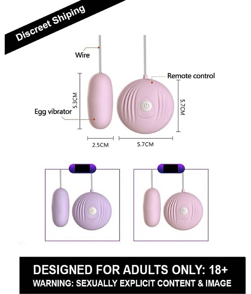 Wire Remote Control Vibrator Sex Toys for Women Couple Vibrating Egg Dual Vibrating Wearable G Spot Dildo Vibrator with Clit Stimulator-ROUND EGG view 2