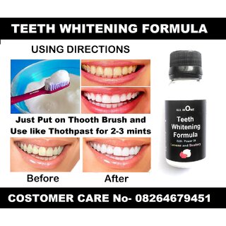 Instant Teeth Whitening Powder To White Your Teeth And Loking Beautifull Smile view 2