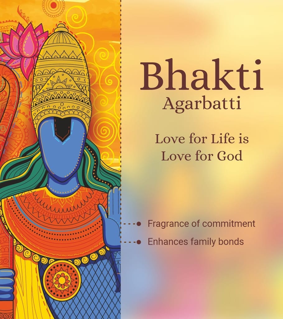 JPSR Life & God Collection Bhakti Low Smoke 100% Charcoal Free Luxury Incense Sticks view 2