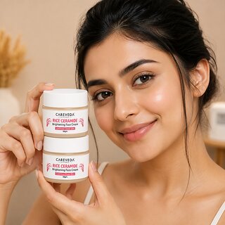 (Pack of 1) CareVeda Rice Ceramide Revival Face Cream, For Luminous-Looking Skin, 50g view 2