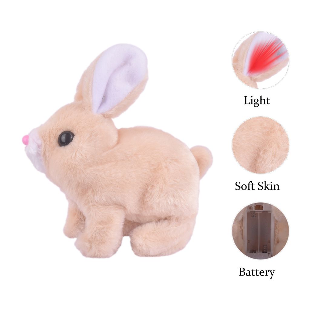 Walking Rabbit with Light (Brown) | Walking Rabbit Toy | Bunny Rabbit Toys | Rabbit Toy | Bunny Toys | Toy Rabbit | Best Bunny Toys | Rabbit Play Toys | Realistic Bunny Toy view 2