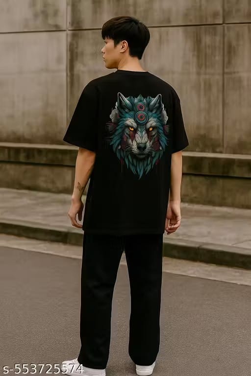 Men’s Printed Round Neck Cotton Half Sleeve T-Shirt – Casual Stylish Wear view 2