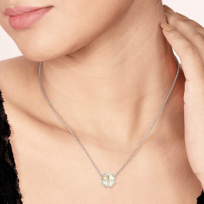 Silver Posh Pearl Pendant with Chain view 2