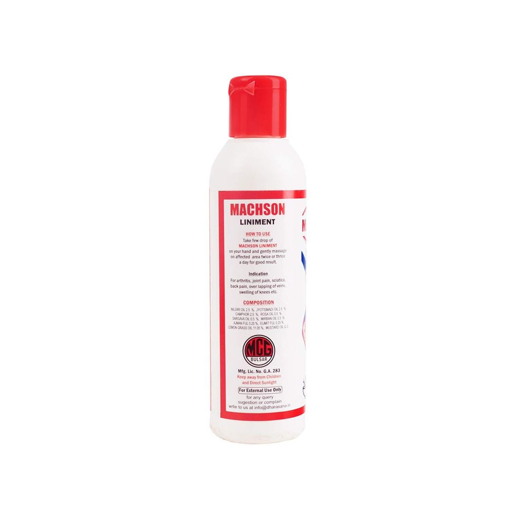 Machson Liniment Ayurvedic Pain Relief Massage Oil (100ml) by Dharasana view 2