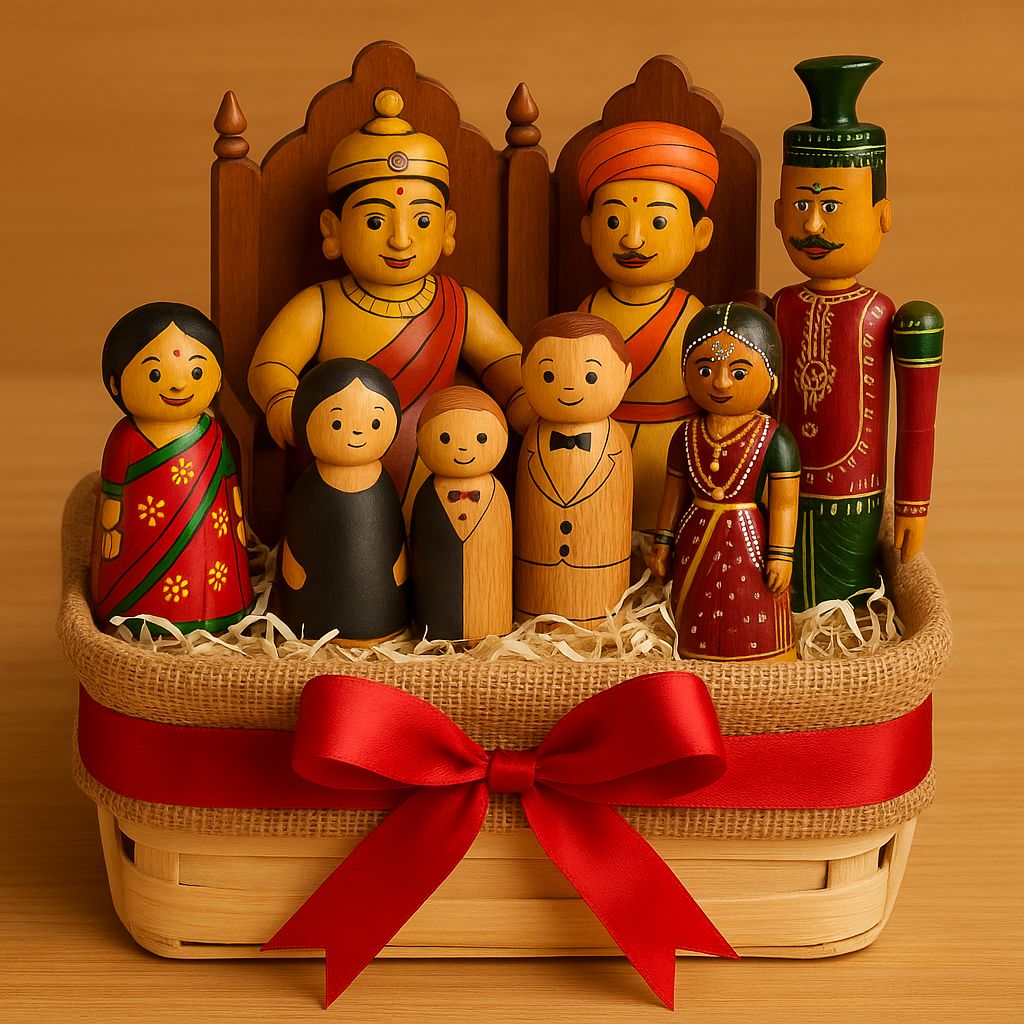 Heritage Harmony – Handcrafted Wooden Set