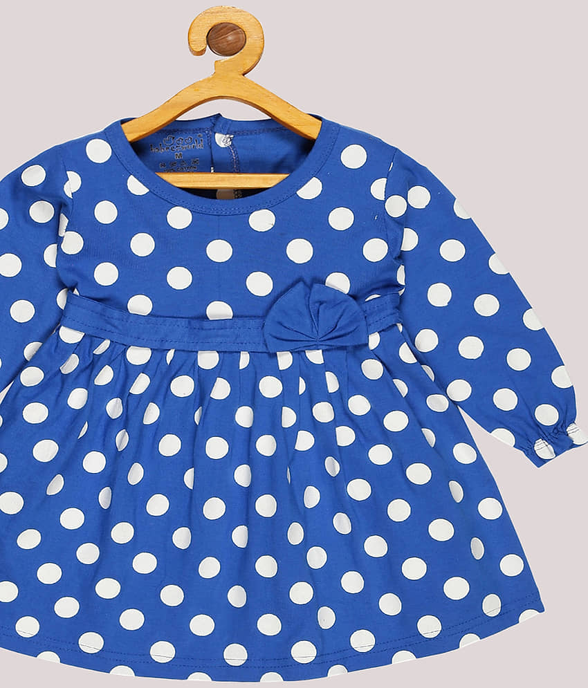 Babeezworld Cotton Frock For Girls ( Pack of 1 , Blue ) view 2