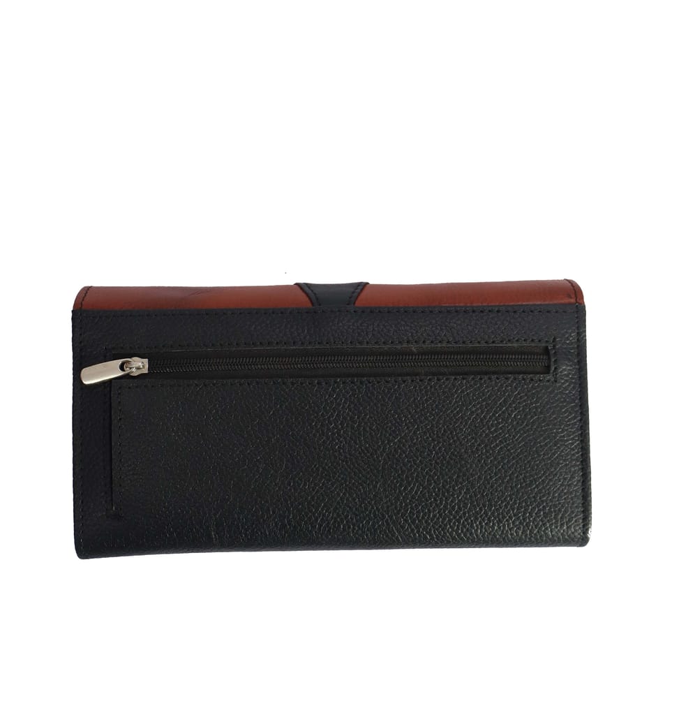 Genuine Leather Casual Green Colour Clutch for women view 2