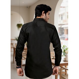 Casualbud White Men's Cotton Regular Fit Shirt view 2