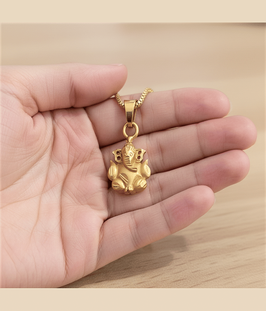 AKLINA Gold Religious Pendant Without Chain ( Pack of 1 ) view 2
