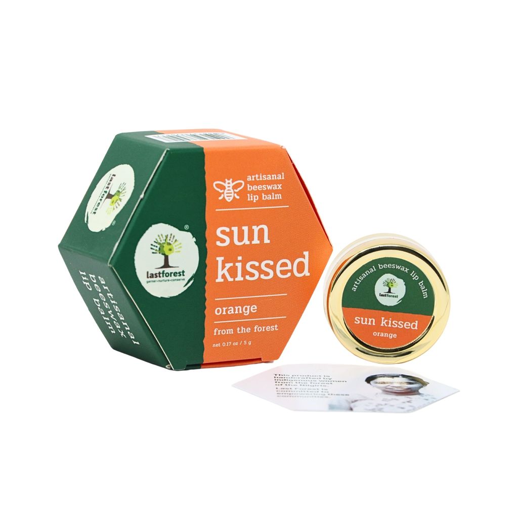 Last Forest Beeswax Natural Lip Balm for Men & Women 5g | Organic & Natural | Non-sticky | 24 Hrs Lip Moisturizer For Dry And Chapped Lips | SPF with Vitamin A | Nourish & Protect (Orange) view 2
