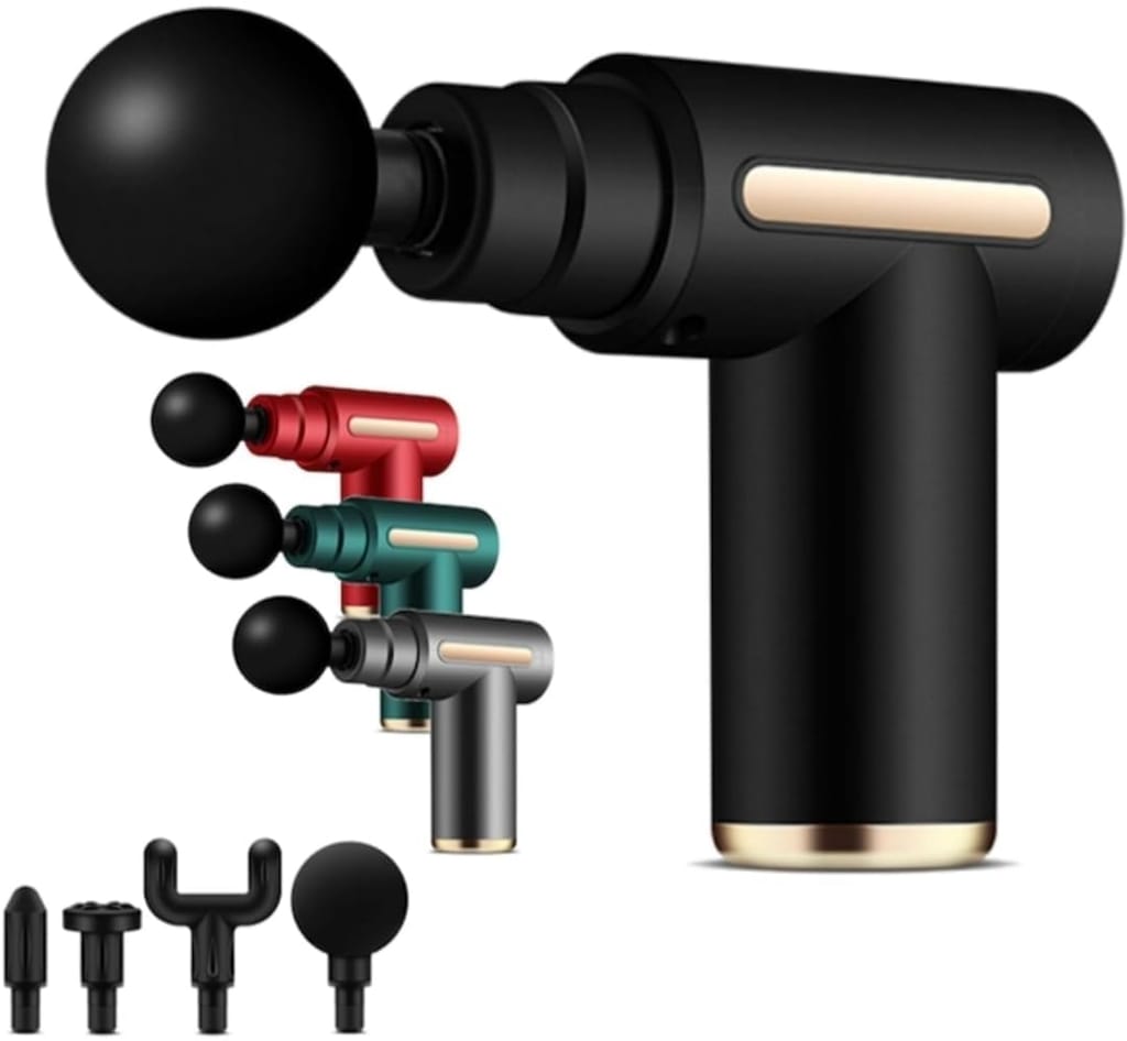 Massage Gun for Pain Relief Body, Neck, Shoulders, Back, Arms & Feet Massager- 6 Speed Settings Full body gun massager Handheld massager (multi colour) view 2