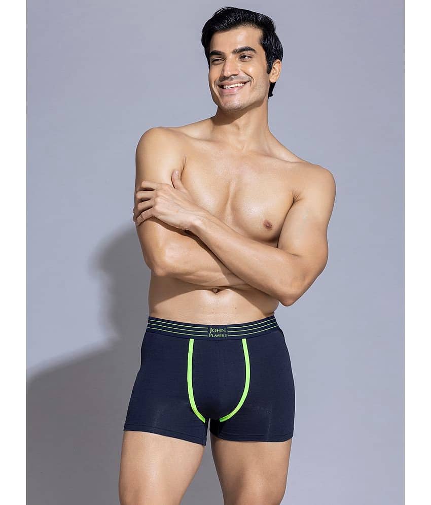 John Players Blue John Players Trunks Cotton Men's Trunks ( Pack of 2 ) view 2