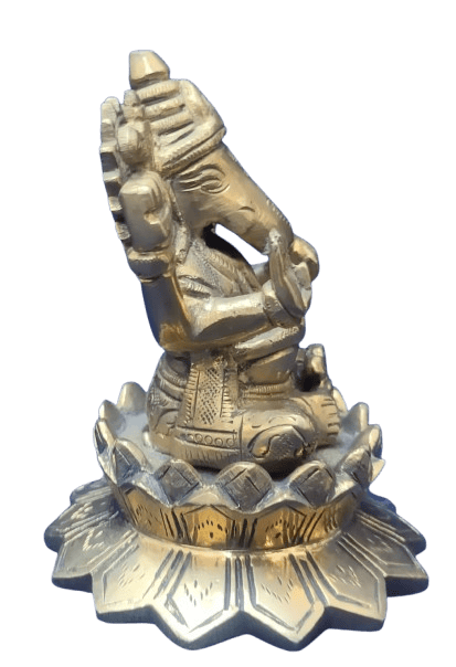 "Brass Statue of Lord Ganesha" view 2