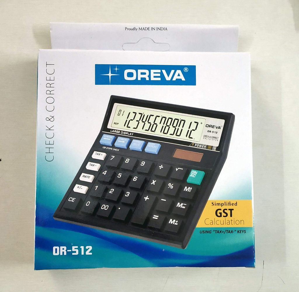 Oreva OR-512 Check & Correct GST Calculator (Black) view 2