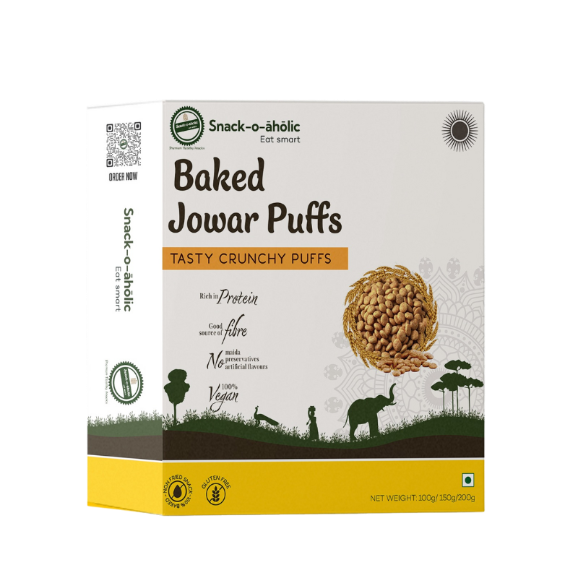 Snack O aholic Jowar Puffs - 100g