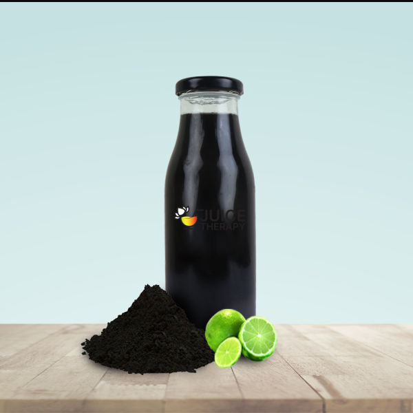 Activated Charcoal Lemonade Juice.