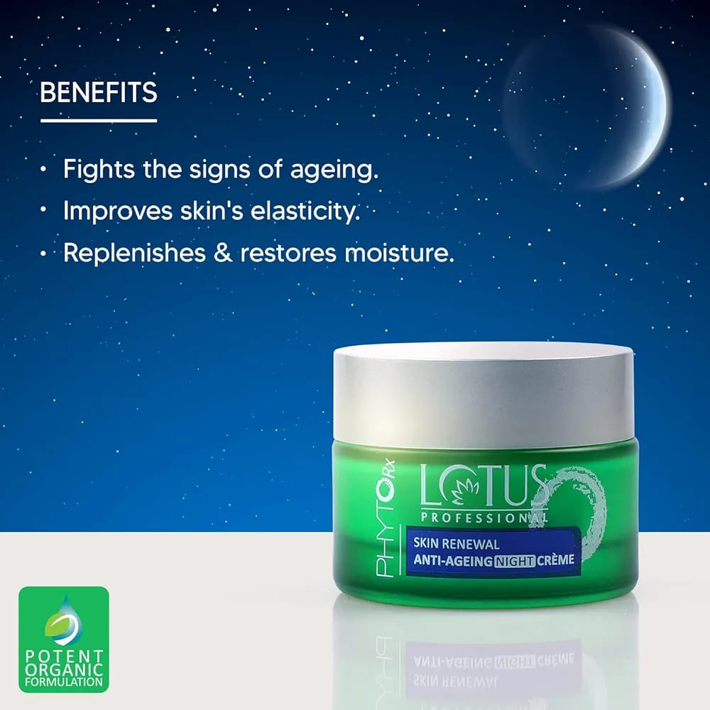Lotus Professional Phyto-Rx Skin Renewal Anti-Ageing Night Cream (50gm) view 2
