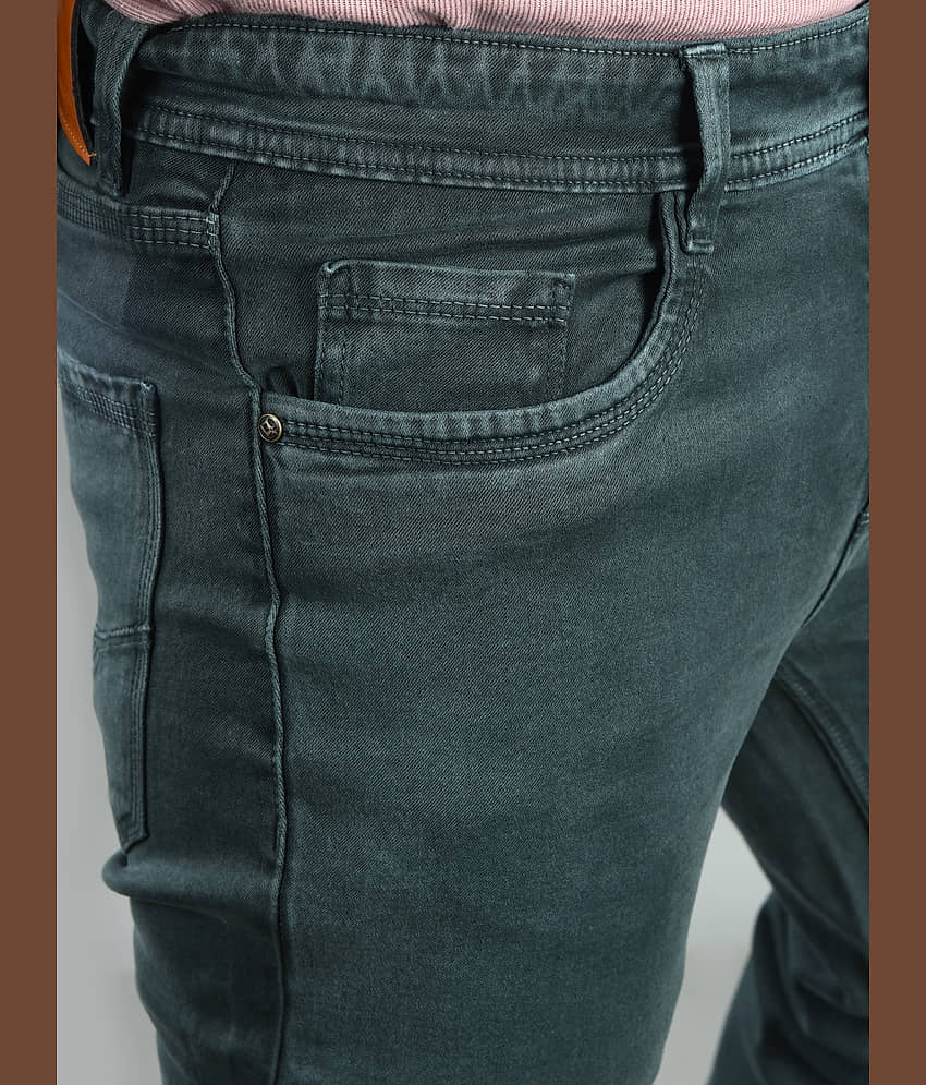 Aflash Slim Fit Basic Men's Jeans - Dark Blue ( Pack of 1 ) view 2