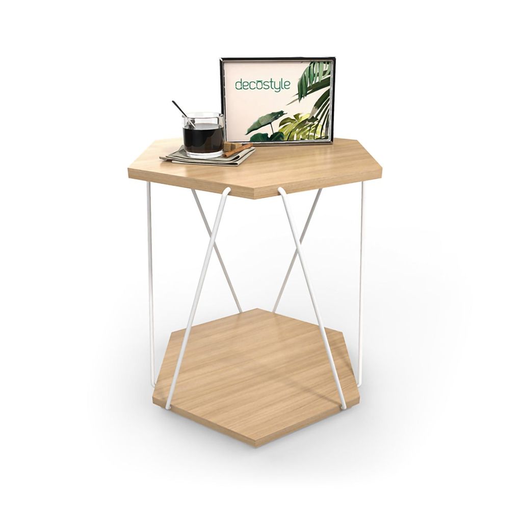 DECOSTYLE SIDE TABLE WIRE S DWR 115 UTS TEAK 52X50X46 CM view 2