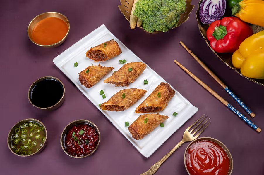 Veg Spring Roll (6 Pcs)