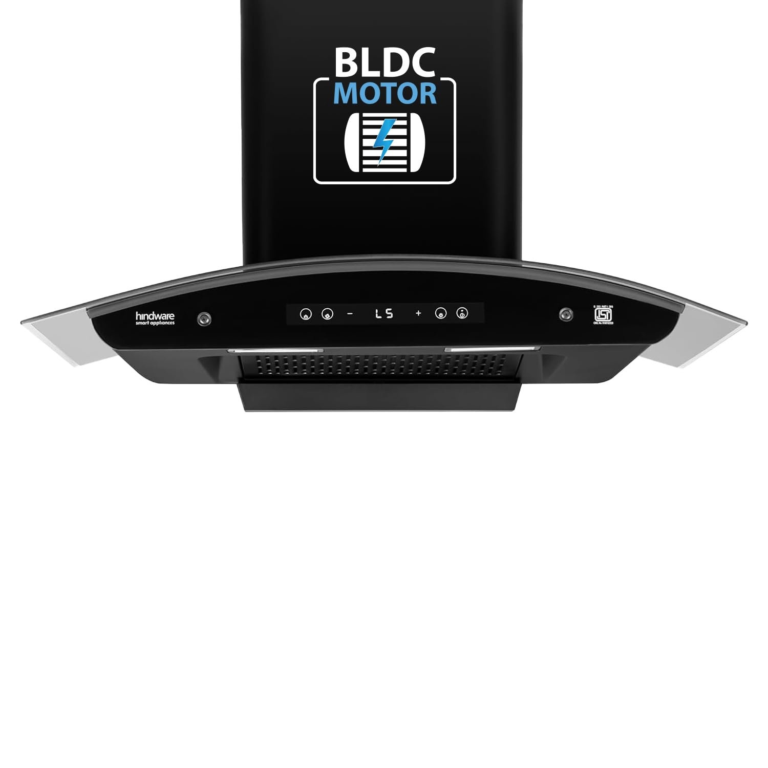 Hindware Alexio Plus BLDC 90cm Auto Clean Chimney, Black