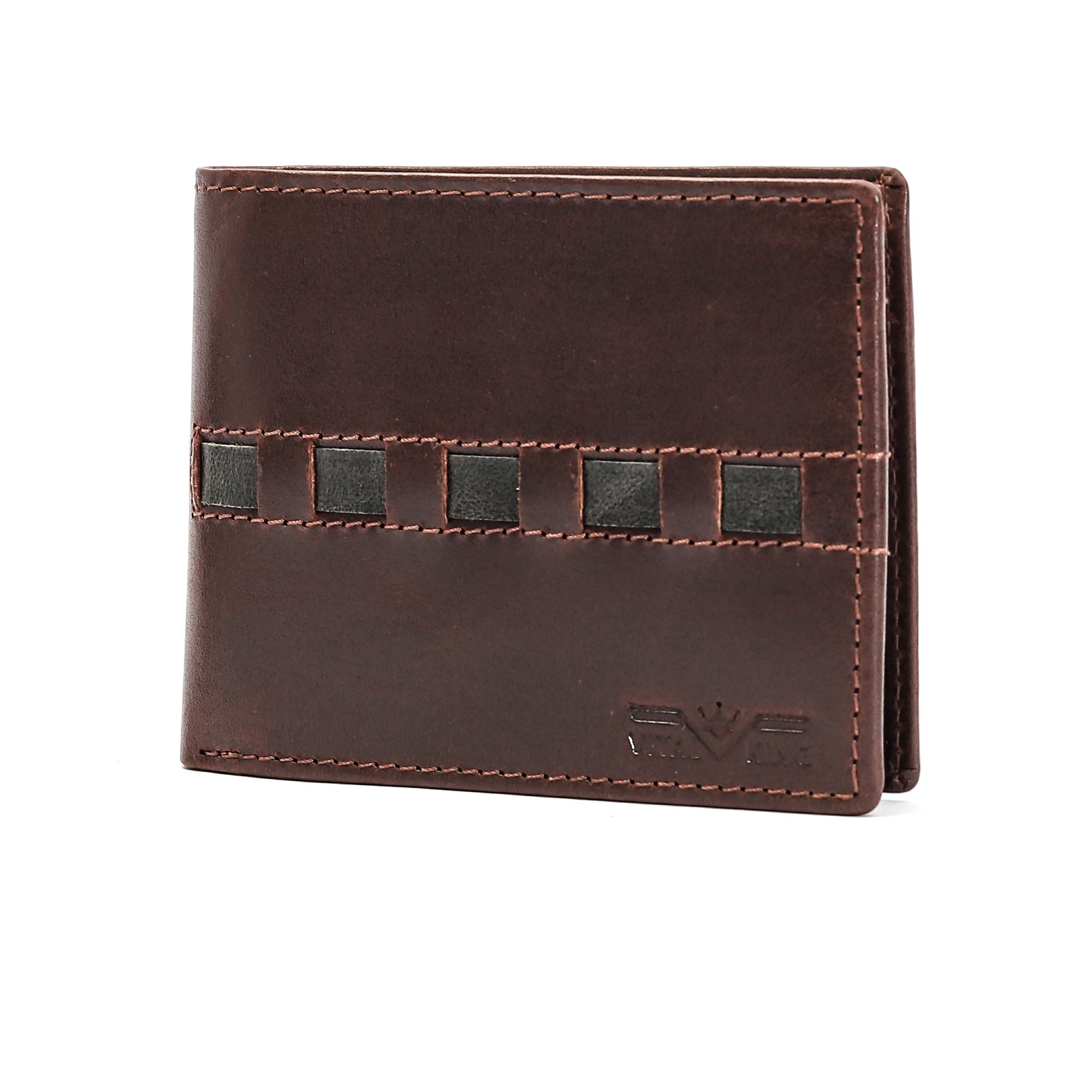 Vital King Men Trendy Brown Genuine Leather RFID Wallet (9 Card Slots) view 2