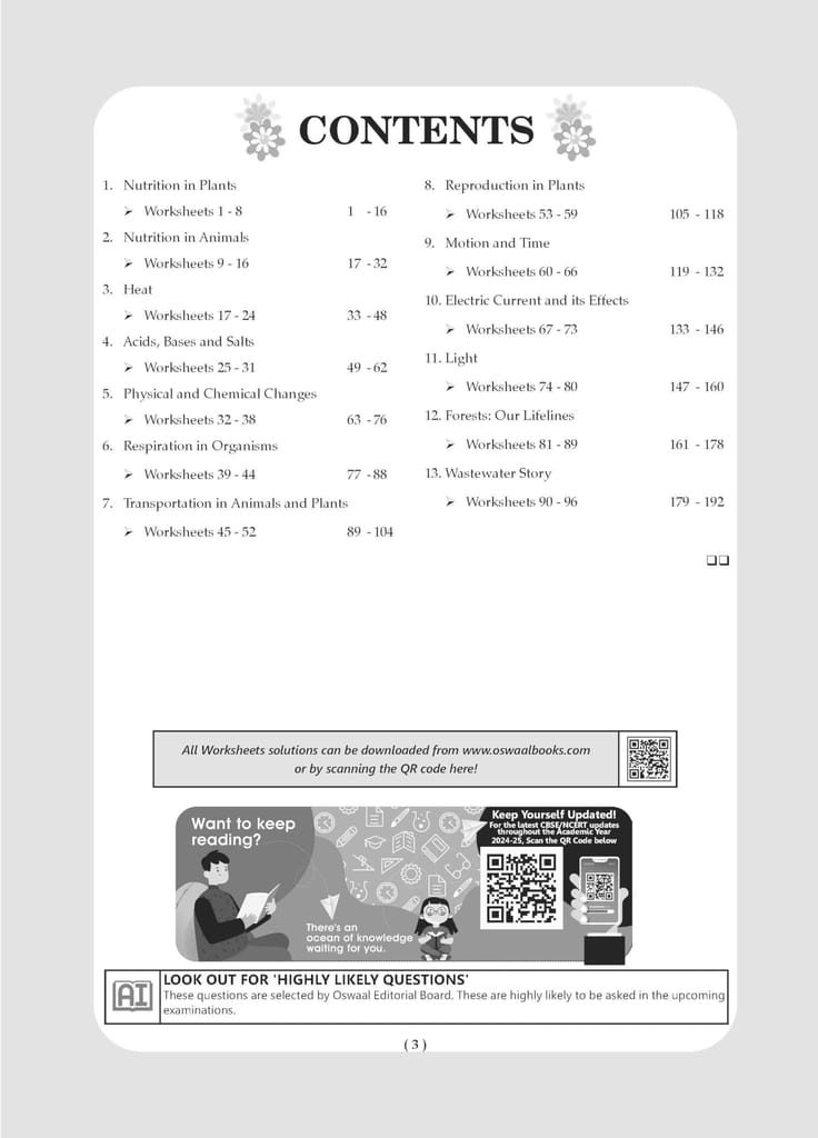 Oswaal NCERT & CBSE One For All Workbook For Class 7 | Mathematics | Science | Social Science | English | Updated As Per NCF | MCQ's | VSA | SA | LA | Set Of 4 Books | For Latest Exam [Product Bundle] Oswaal Editorial Board view 2
