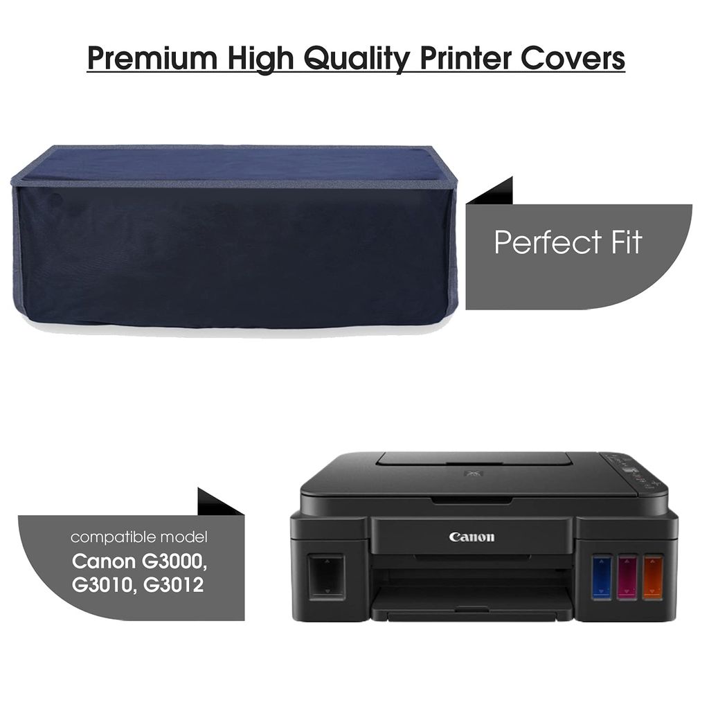 Palap Super Premium Dust Proof Printer Cover for Canon G3000, G3010, G3012 (Black, 49.5 x 38 x 21.3 cm) view 2