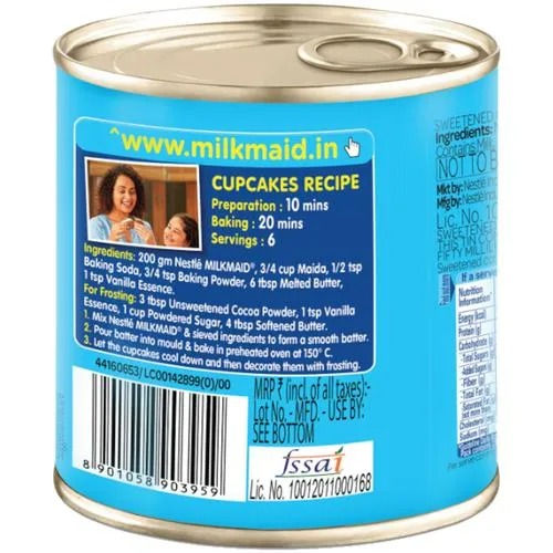 Nestle Milkmaid Partly Skimmed Sweetened Condensed Milk, 380 gm Tin view 2
