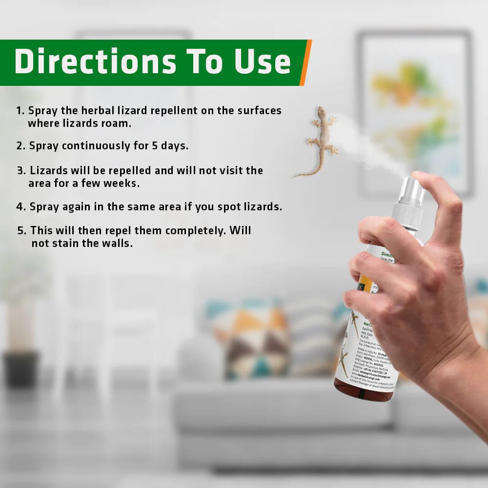 Herbal Strategi Lizard Repellent Spray 100 ML view 2