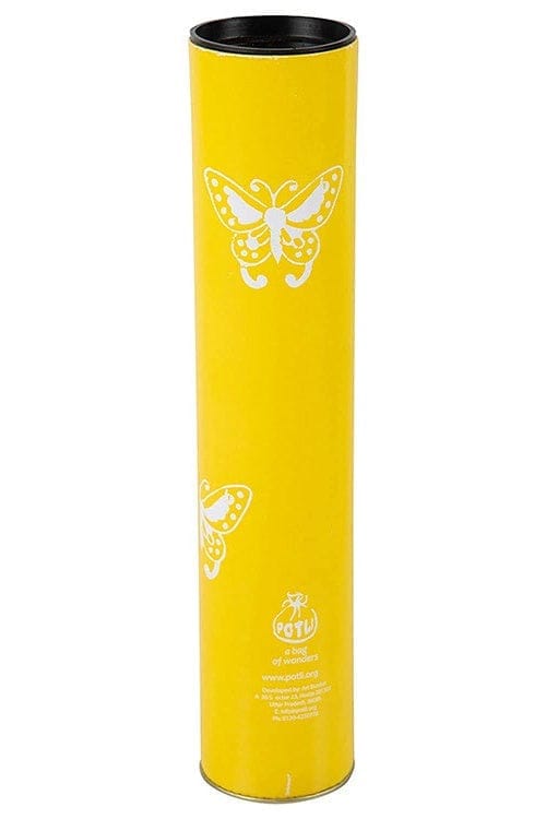 DIY Block print your own Dupatta kit Yellow Butterfly view 2