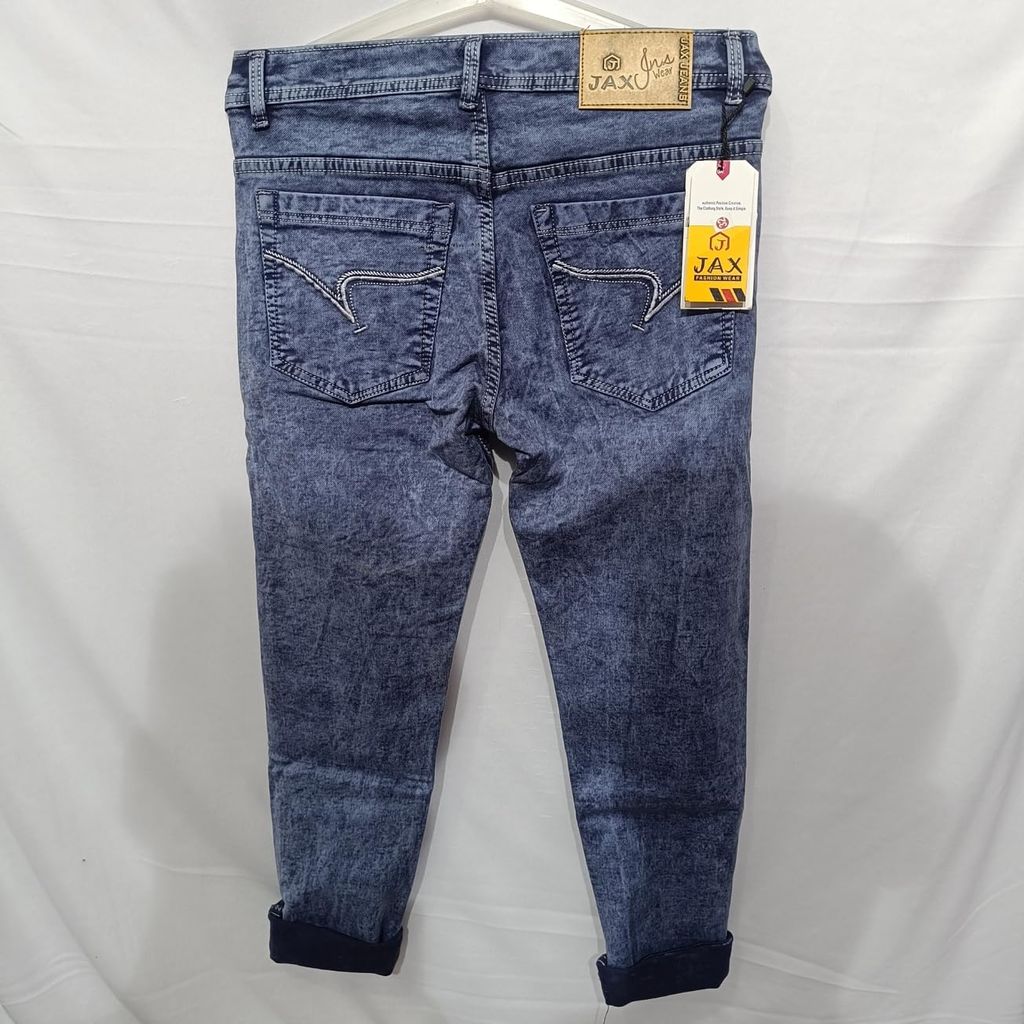 Jeans Cotton by Cotton in Blue Colours by Fashion King Clothings view 2