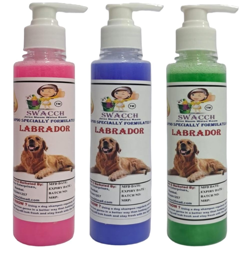 SWACCH Premium Shampoo for Labrador (200ML) (Combo Pack of 3) Rose, Lavender & NEEM ALOVERA view 2