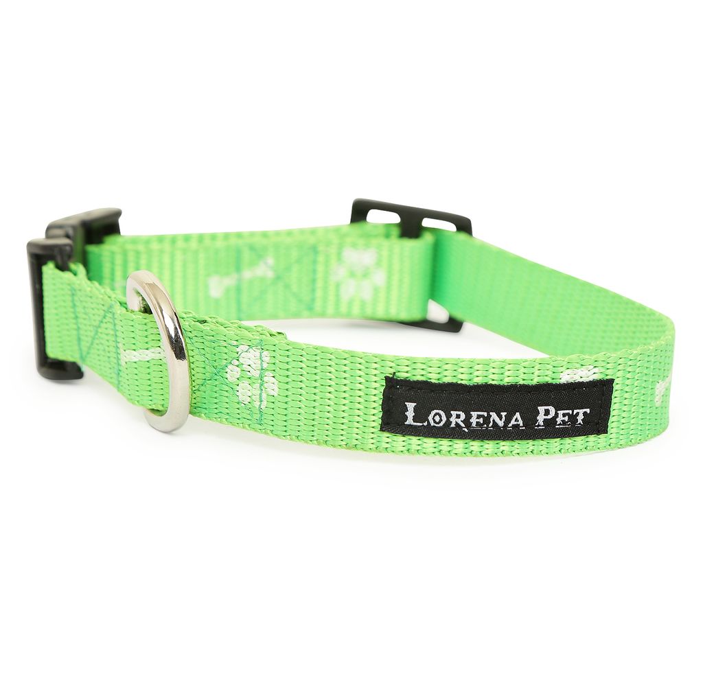 Fashion Classic Happy Green Dog Collar. view 2