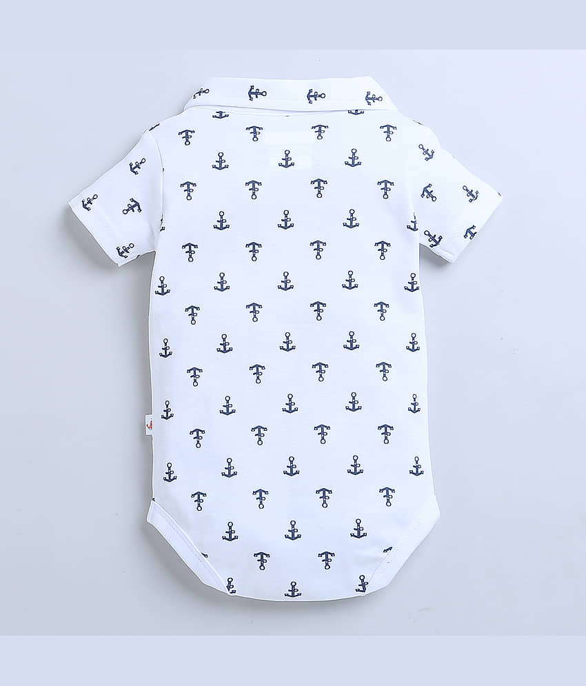 BUMZEE Pack of 1 Baby Boys Cotton Bodysuit & Jogger Set ( Navy ) view 2