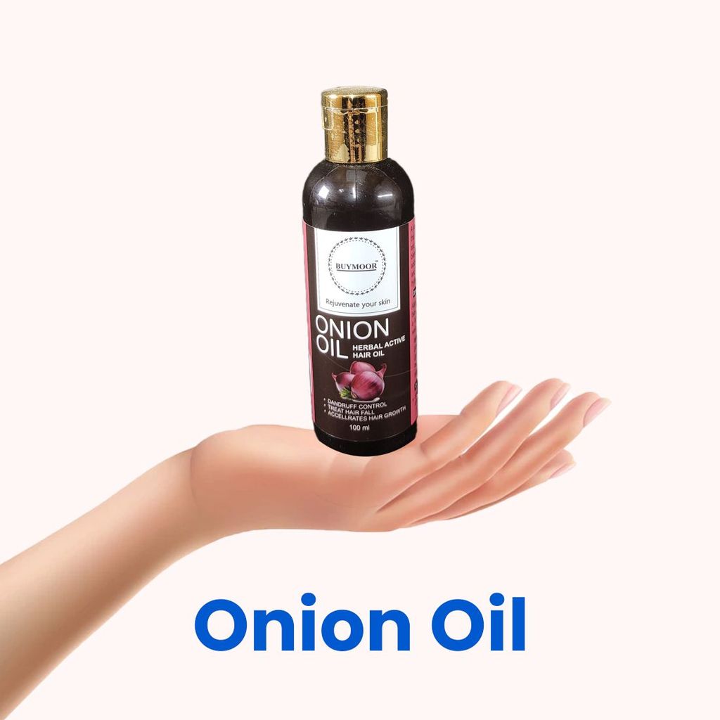 BUYMOOR Onion Oil for Hair Growth, Hair Fall And Dandruff Control with Herbal Active hair Oil - 100ml view 2