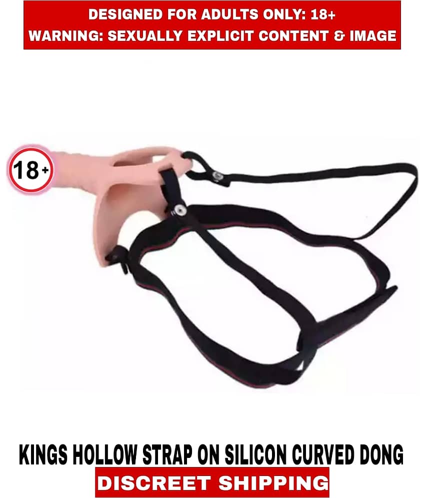 Sexual Wellness Men's Sex Toys L U X Y Hollow Strap-On Dildo Silicon And Curved Dong Strap-On For Men view 2